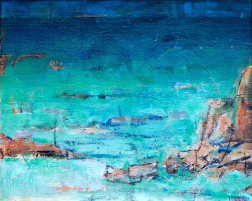 Fotograf: Eget foto
Værk  titel: Stagnoli, Corsica 
Værk  type: Maleri 
Materiale: Olie på lærred 
Størrelse: 45 x 55 cm 
Færdiggjort: 2000 