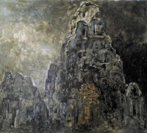 Fotograf: Erik Meistrup
Værk  titel: Candi II 
Værk  type: Maleri 
Materiale: Acryl på lærred 
Størrelse: 295 x 332 cm 
Færdiggjort: 1997 