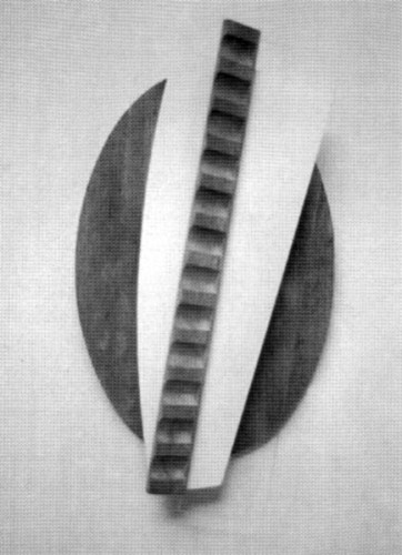 Fotograf: Erik Petersen, BKF
Værk  titel: Uden titel 
Værk  type: Blandform 
Materiale: Træ og acryl 
Størrelse: 27 x 45 cm 
Færdiggjort: 1995 