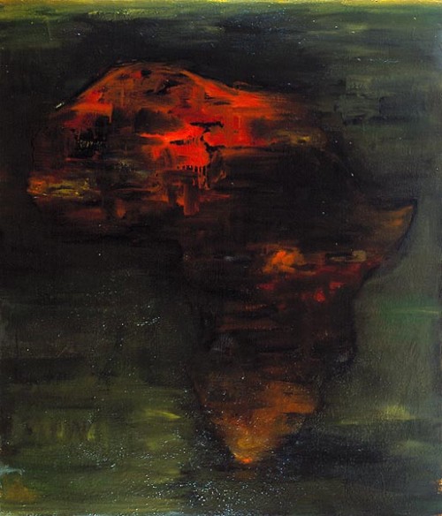 Fotograf: Jens Hammer
Værk  titel: Afrika 
Værk  type: Maleri 
Materiale: Olie på lærred 
Størrelse: 205 x 175 cm 
Færdiggjort: 1999 