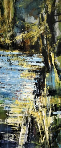 Abstract landscape 120 x 50 cm