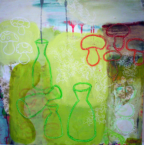 2007
acryl, tapet, spraypaint på lærred
privateje
60 x 0.60x60 cm