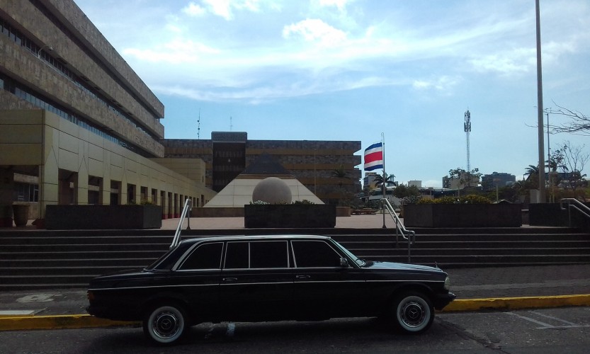 Supreme Court Justice building San Jose Costa Rica MERCEDES LWB LANG