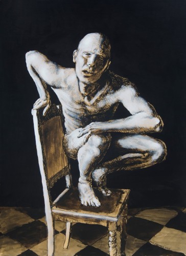 Tegning 01 tusch 56x77 cm Jan Esmann 2015