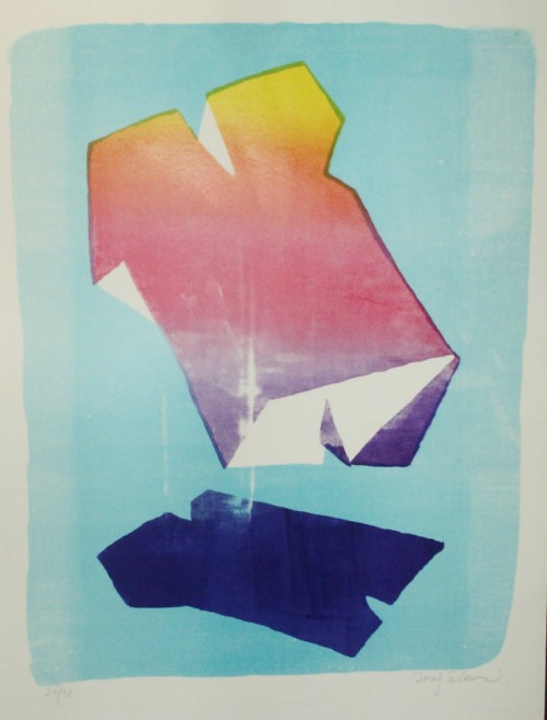 Lithografi - Lithograph
48 x 38 cm.
800 kr/stk - € 120/ex.
Oplag 31 - 3 til salg - Edition 31 - 3 for sale.